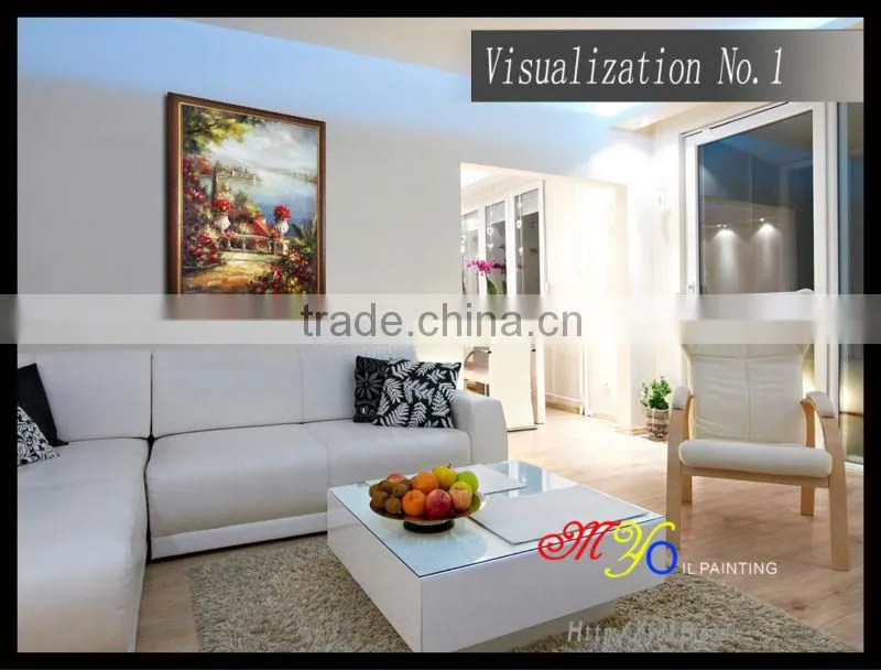 Mediterranean landscape oil paintings YZ-7 high quality home decor Great artwork