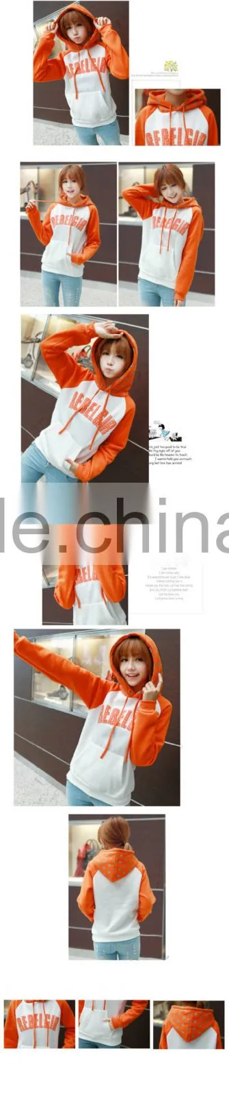Fashion women Sweatershirt Brand Clothes / China Manufacture Custom Hoodies