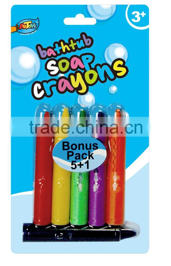 8ct bath crayons with fish sponge ARTOYS A0070