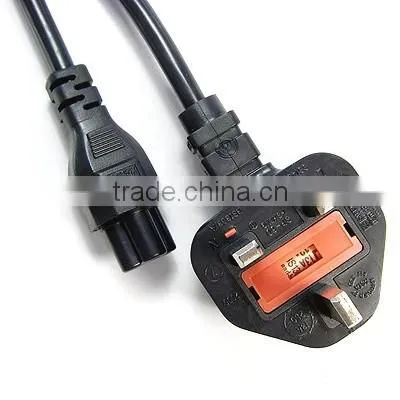 VDE ROHS Approved Top Quality Type G power cord/British power cord/Type G Power cord with fuse