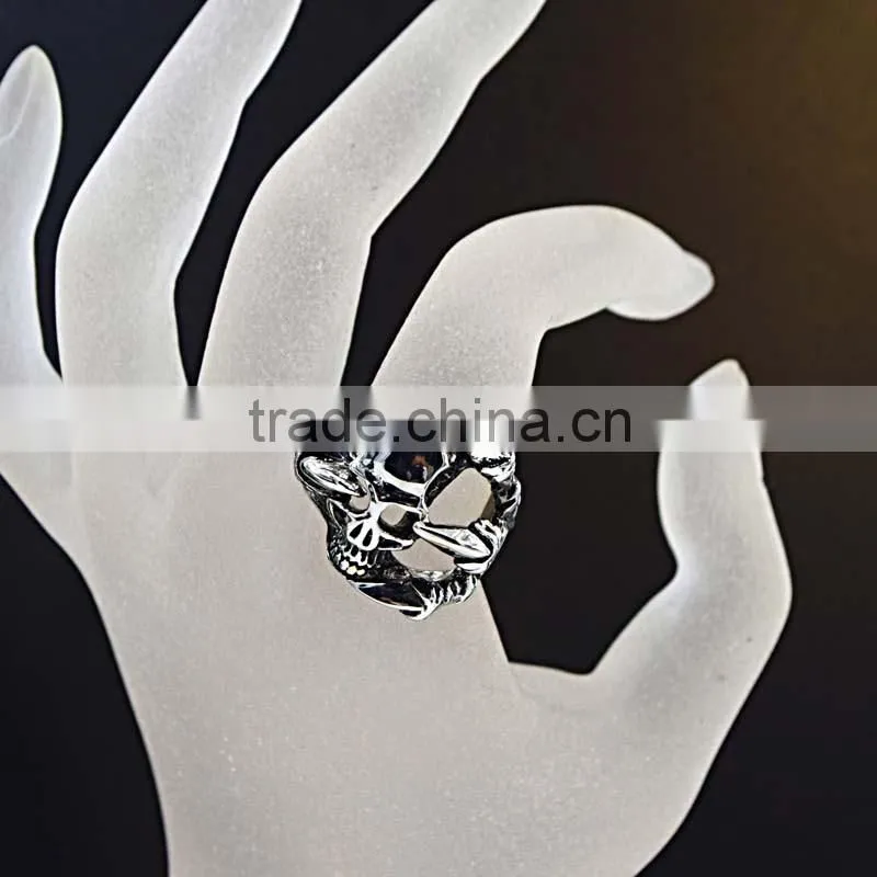 2016 casting stainless steel gothic fashion rings