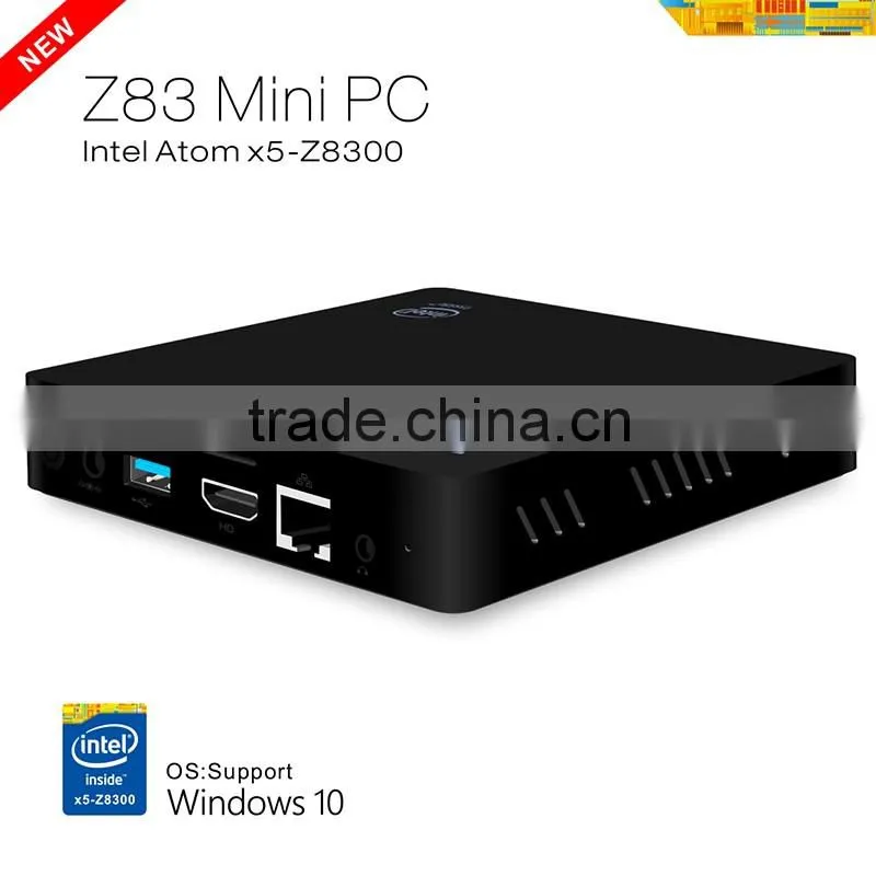 Z83 Mini Pc Window 10 Pro Intel Cpu X5-Z8300 Wintel Mini Pc anddroid tv box