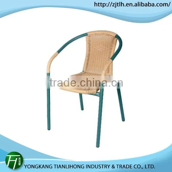 Best quality new design rattan wicker chair metal frame