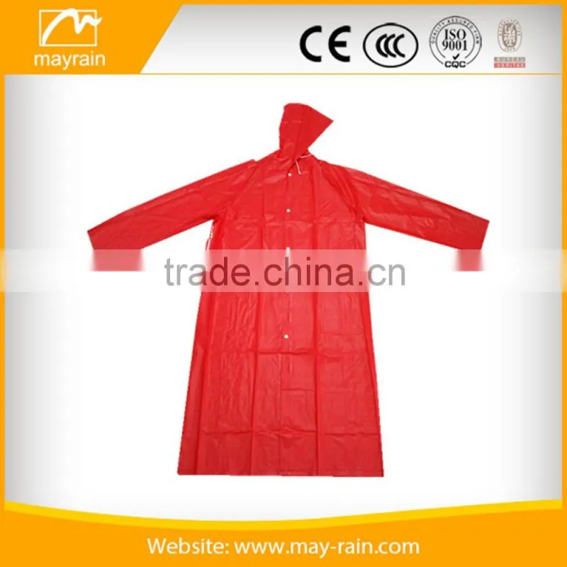 Cheap Adult Long Size PVC Raincoat Manufacturer
