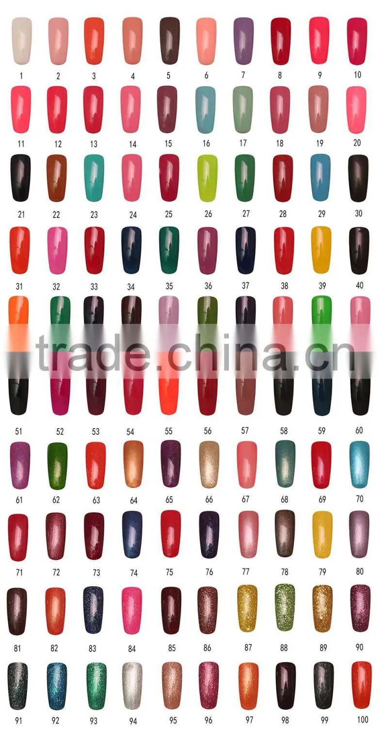 China glaze 3 in 1 one step fashion nail uv gel/gel polish with cheap price