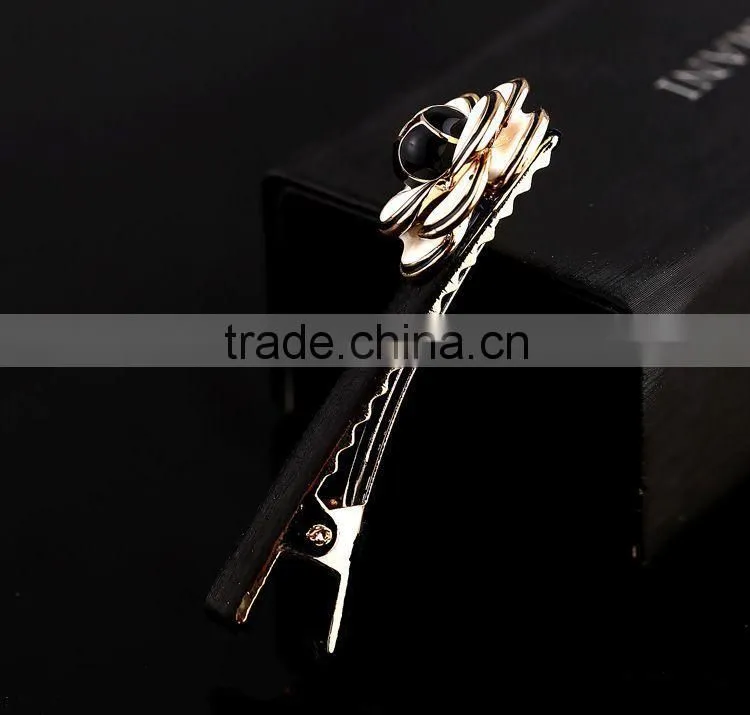 Neoglory Simulated Pearl Hair Barrette Enamel Cute Flower Shaped 14K Gold Plated Women 2015 Wholesale