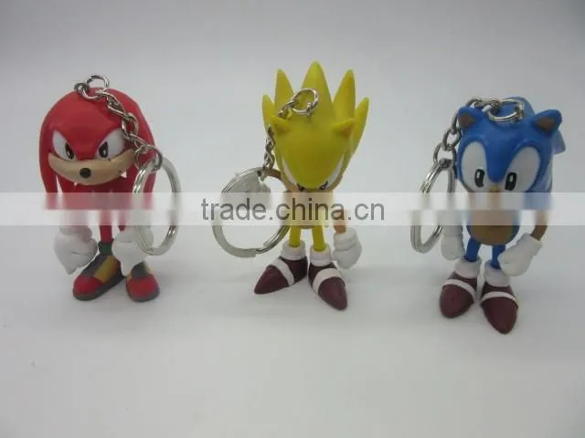 Hot plastic cartoon figurine keychain