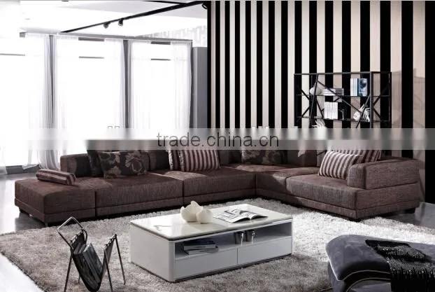 Big size living room sofa set with unique fabric cover KW9026