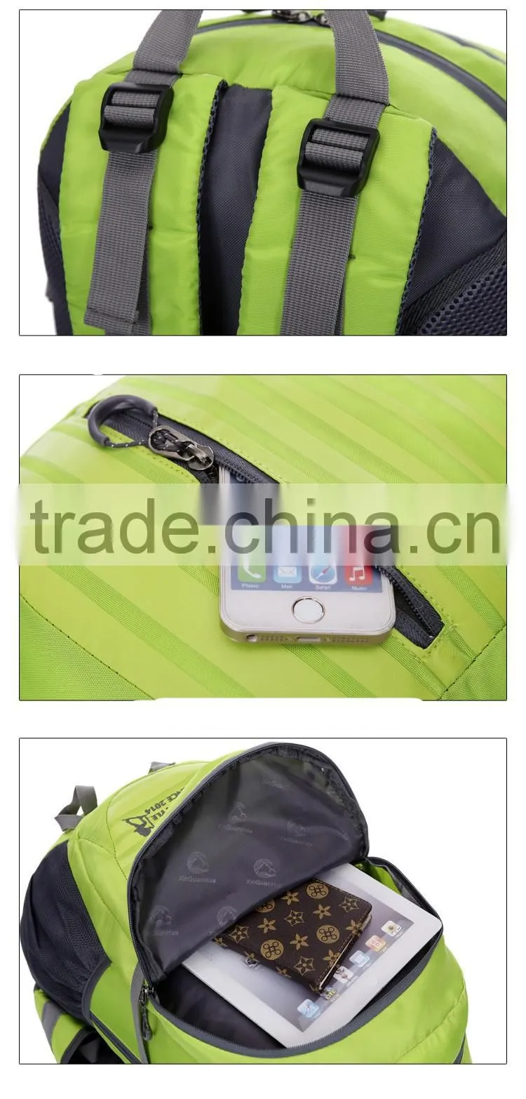 nice design fashion stripe sports travelling backpack