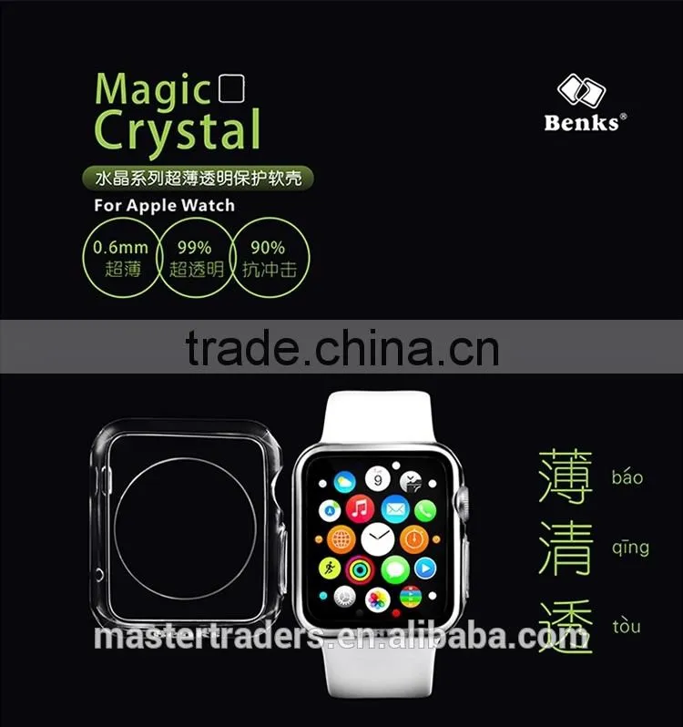 Original Benks Magic Crystal Series Ultra Thin Clear TPU Soft Case For 42MM Apple Watch MT-3855