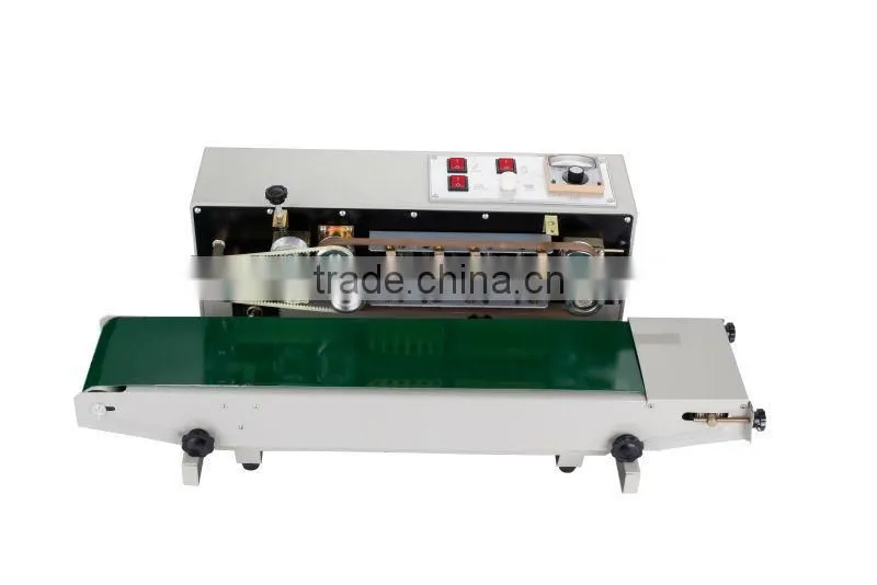 2015 new FR-900W automatic horizontal continuous plastic bag sealing machine with date printing