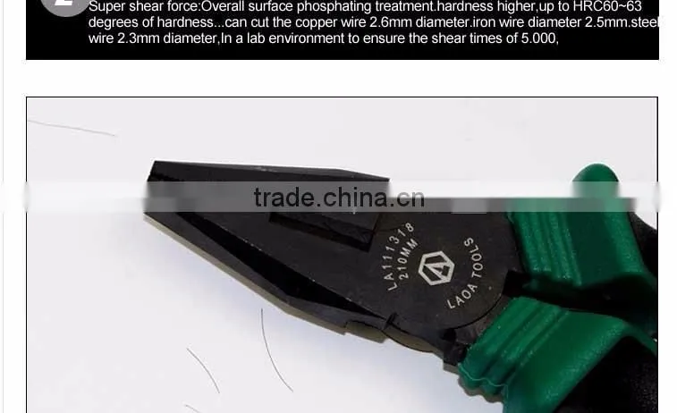Industrial use insulated combination pliers for electrician working multi hand tools