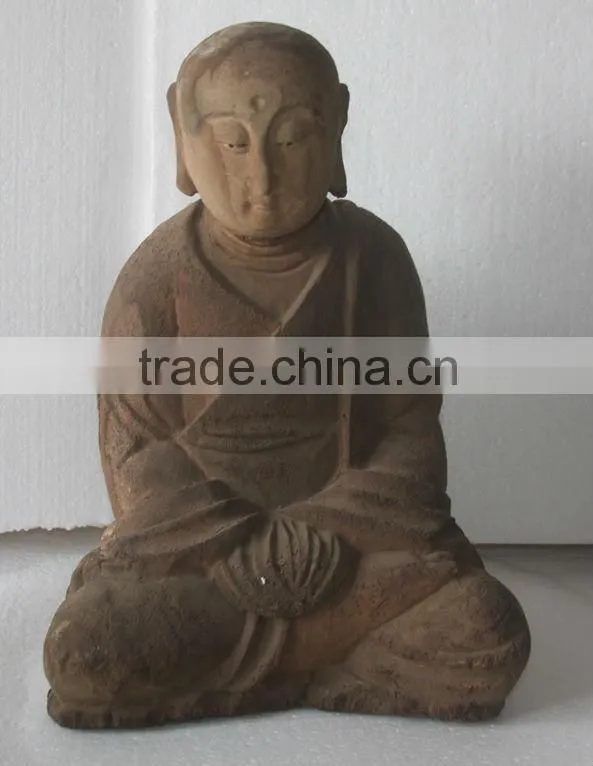 wood antique buddha