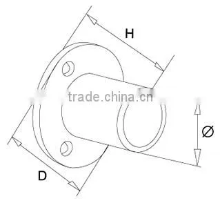 stainless steel exhaust pipe flange/handrail exhaust pipe flange FR-24