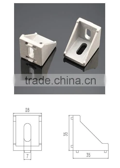 2016 new comming Aluminum T-Slot Hardware die-casting bracket
