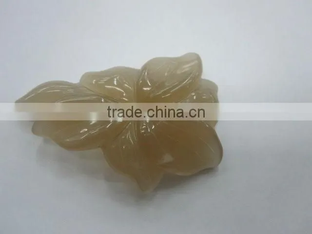 Smoky Quartz carved freeform flower