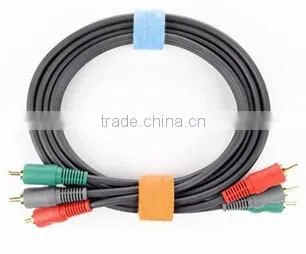 High quality colorful adjustable hook and loop wire cable tie