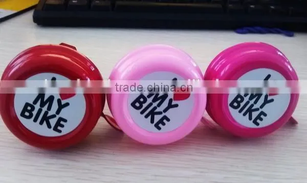 Durable service reasonable price bike bell with epoxy sticker
