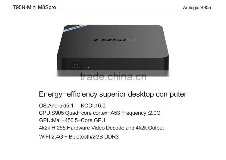 Latest in the market High Quality 2g 8g S905 T95N Mini M8S pro T95N wifi tv smart box Internet Android TV box