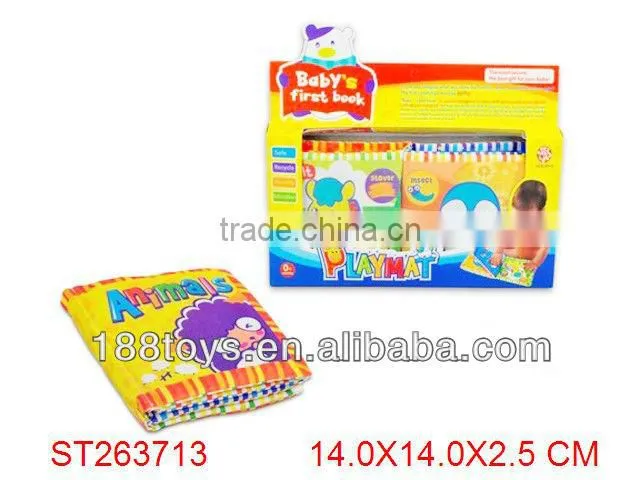Learning & educational infant fabric soft cloth book for baby