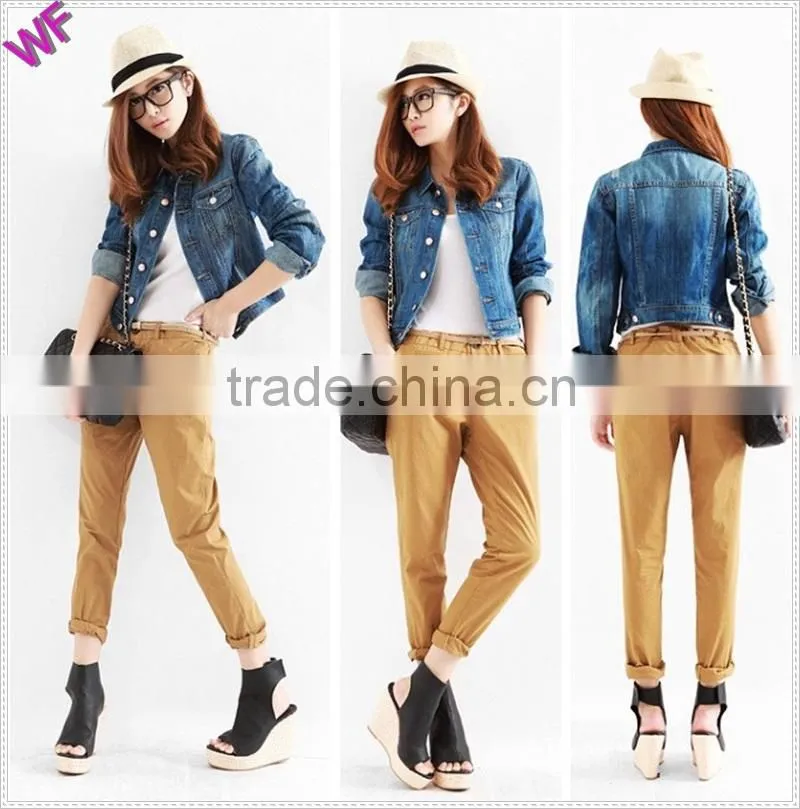 Custom Made High Fashion Women Denim Jacket