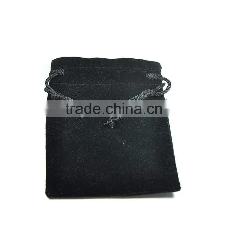 Small Black Velvet Gold Coin Pouch