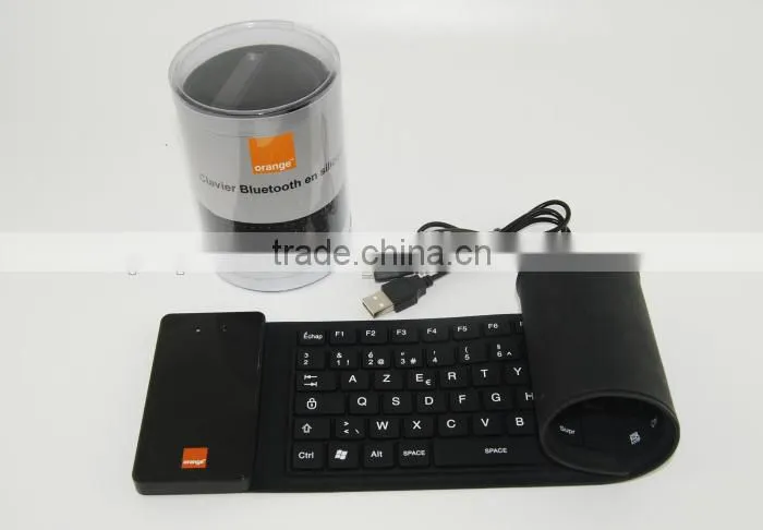 Computer 105keys Waterproof foldable silicon wireless bluetooth Keyboard