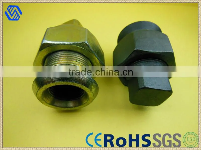 Galvanized Wheel Bolt And Nut Manufacture,Export Truck Wheel Hub Bolts and Nuts, Hub Bolt And Nut OEM