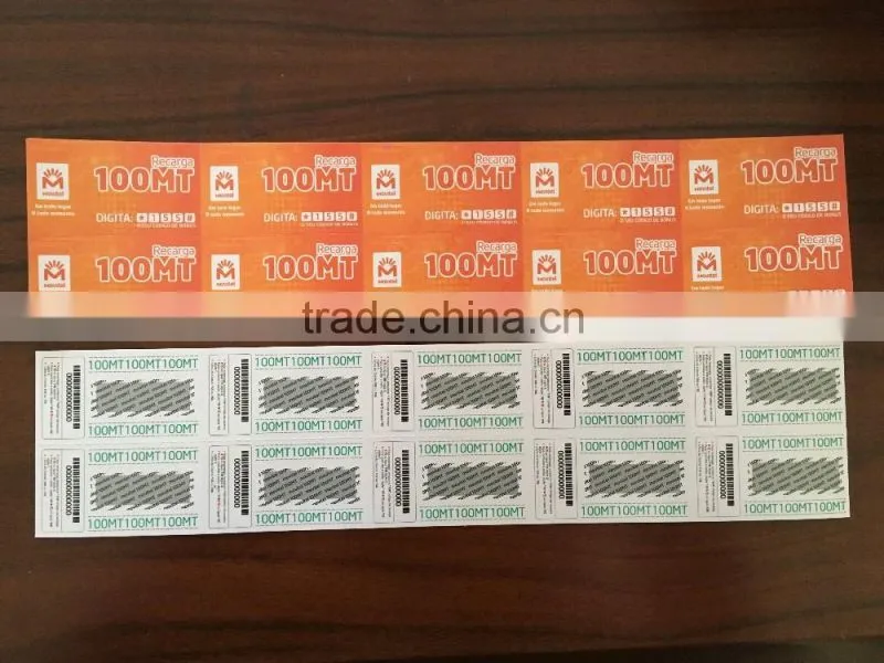 mult-pin paper scratch cards