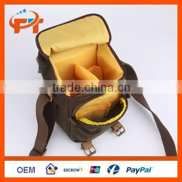 Canvas camera bag for Sony Nikon Canon PENTAX