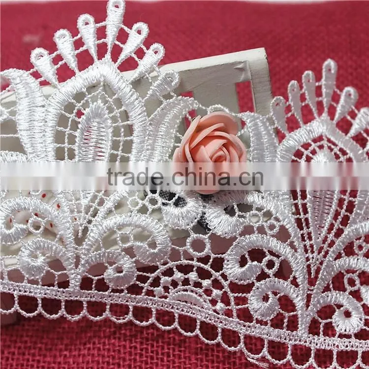 11cm Embroidery Flower Lace Trim,Lace Trim For Curtain Decoration
