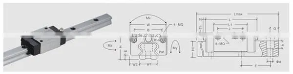 42-1004 IMI Industry Parts ISO9001 14001 16949 Certificate High Precision Quality linear slider guide rail linear bearing