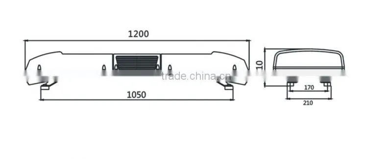 high quality led traffic light police light TBD-1000