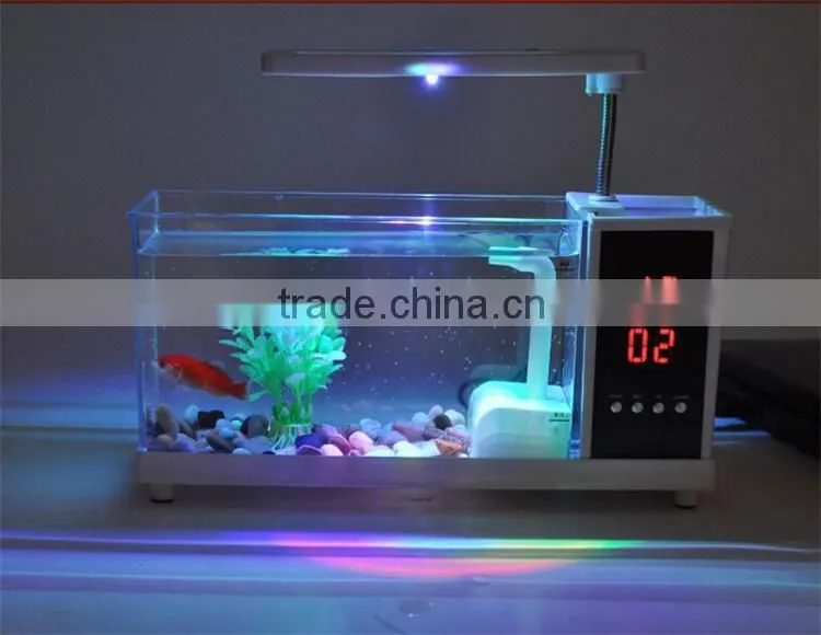 Multifunction USB desk fish tank Creative Lamp