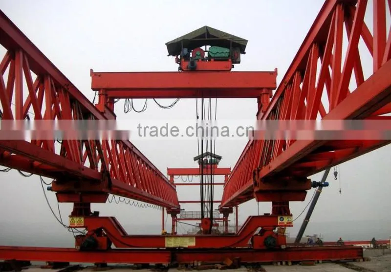 High performance girder launcher crane