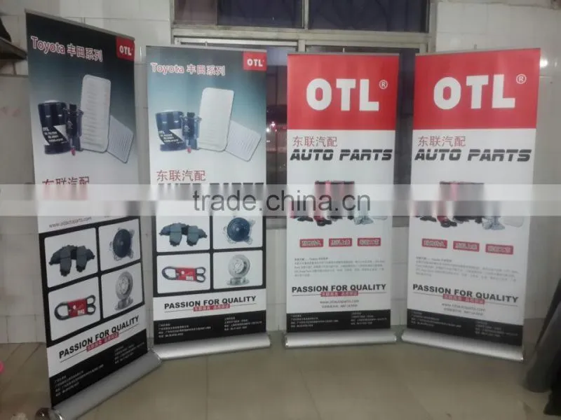 new style 2016 hot aliminium pole fibre roll up banner