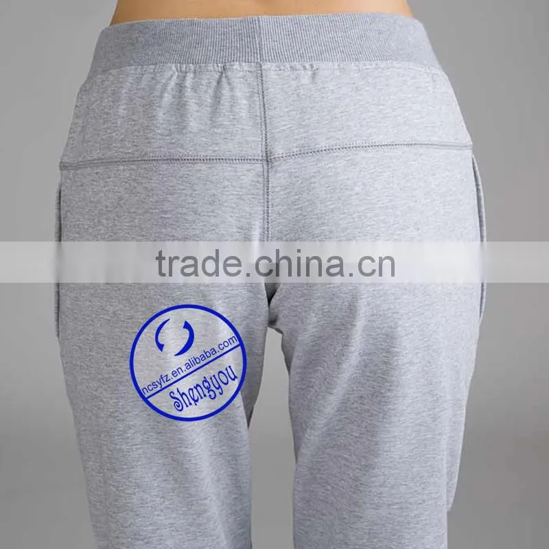 Wholesale custom high quality blank jogger pants for women