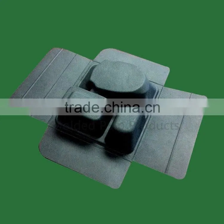 Eco-friendly Recyclable Hot Pressing Molded Bamboo Pulp Packaging