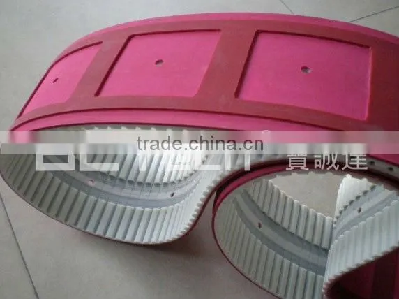 Special belt for Glass - PU Timing Belt Coatig with Rubber&Hole