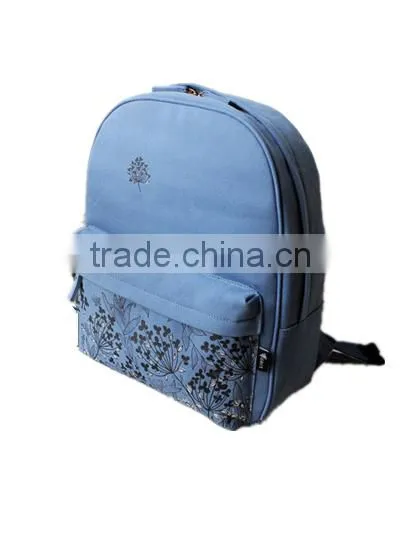 Basic model 600D elegant school backpack for girl students
