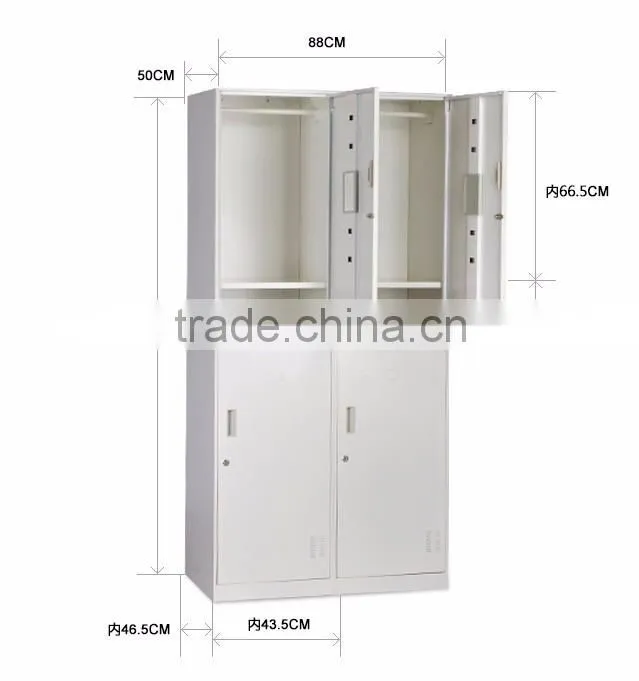 4 door file storage cabinet Metal wardrobe