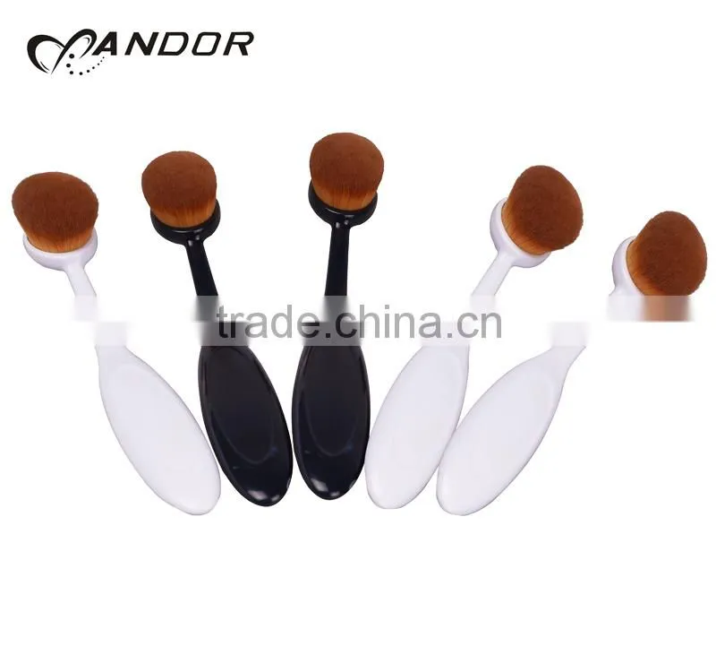 New black makeup cosmetic powder foundation blush brush