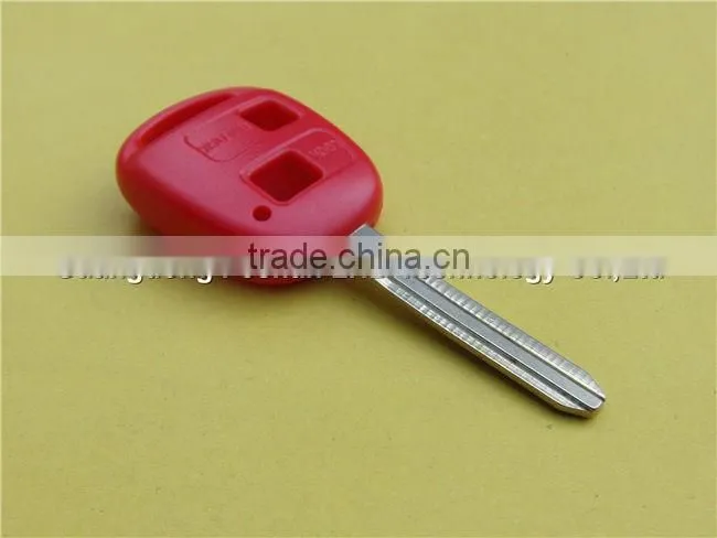 Toyota remote car key shell key case 2 buttons Toy43 in red