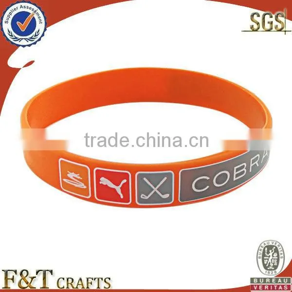 cheap no minimum free shipping custom silicon 1 inch wristband custom for sport event