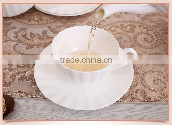 200ml bone china ceramic tea cup unique shape coffee cup and saucer