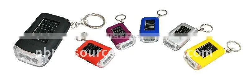 3LED Solar Keychain Light