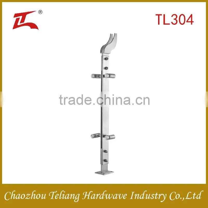 stainless steel glass balcony railing metal fence posts