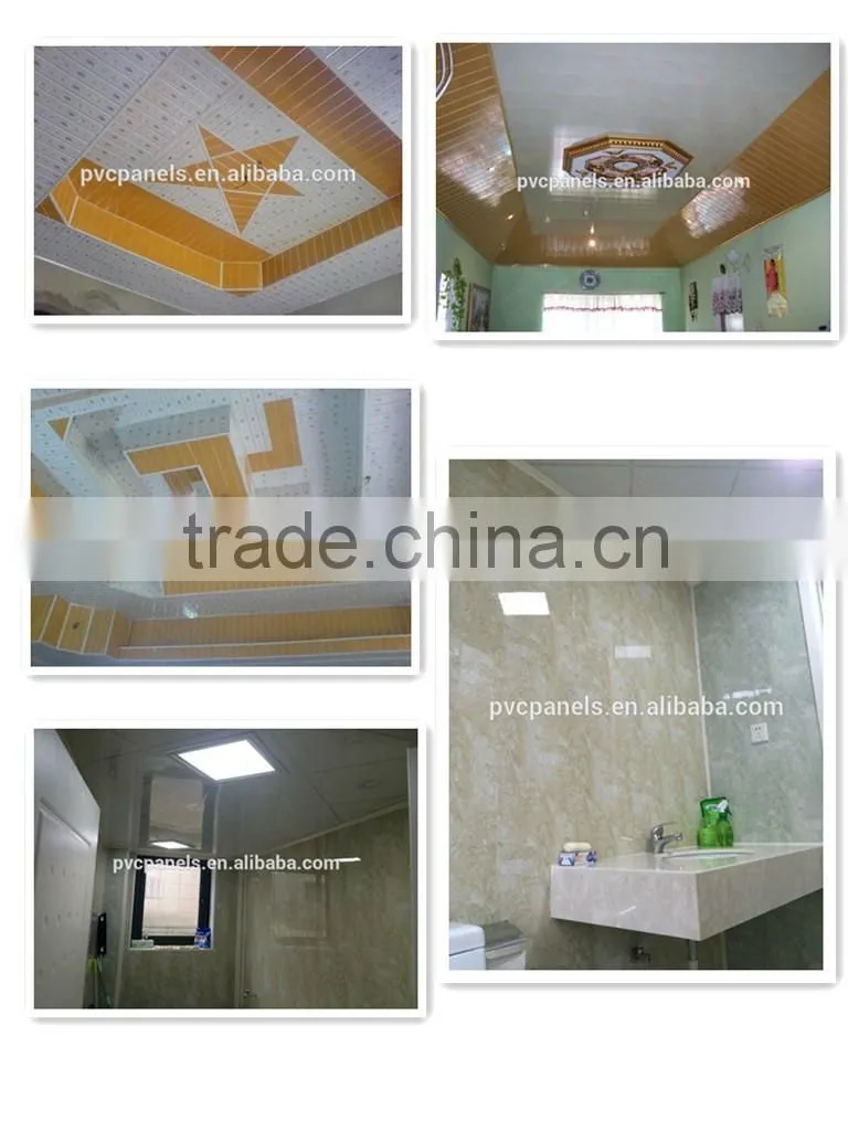 the latest design ceiling of pvc panel