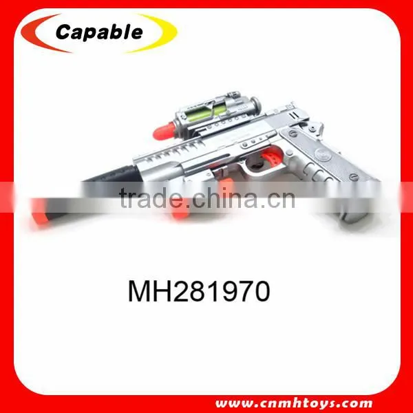 New flashing toy gun B/O plastic toy gun safe for sale