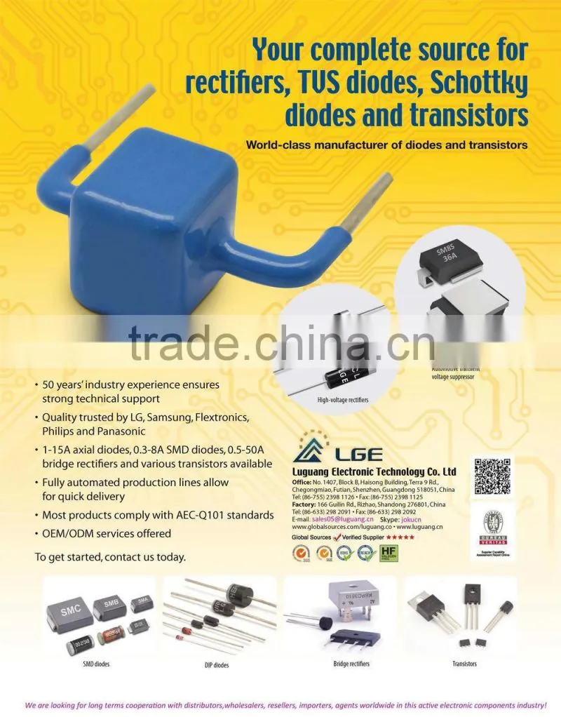 1A 1000V DBLS107G SMD bridge rectifier
